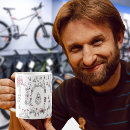 Search for bicycles mugs Illustration
