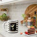 Search for black white stripe mugs Monogrammed