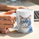 Search for grey tabby cat mugs Watercolor
