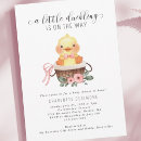 Search for a little duckling is on the way baby shower invitations Cute