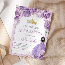 Search for lilac quinceanera invitations 15th birthday