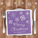 Search for purple christmas napkins Festive