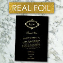 Search for black and gold wedding thank you cards Luxury