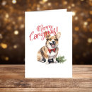 Search for corgi christmas cards Happy pawlidays