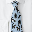 Search for black cat ties Kitty