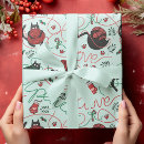 Search for mint christmas wrapping paper Xmas