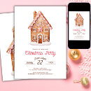 Search for gingerbread house christmas invitations Pink