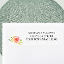 Search for girly floral return address labels Simple
