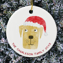 Search for yellow labrador christmas tree decorations Dog