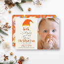 Search for fun 1st birthday invitations Winter