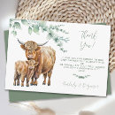 Search for highland cow thank you cards Modern watercolor