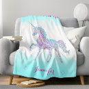 Search for girls horse blankets Unicorn
