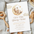 Search for can bearly wait baby shower invitations Yellow