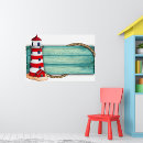 Search for red and white lighthouse posters Watercolor