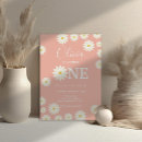 Search for pink floral 1st birthday invitations Bohemian