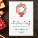 Search for wreath christmas invitations Simple