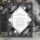 Search for monochrome wedding invitations Floral