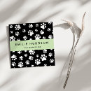 Search for pet business cards Black and white