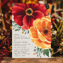 Search for bold floral wedding invitations Flowers