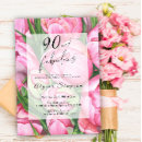 Search for peony birthday invitations Pink