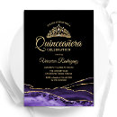 Search for sweet 15 invitations Purple