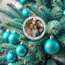 Search for two sided photo christmas tree decorations Snowflakes