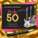 Search for rock and roll birthday invitations Modern