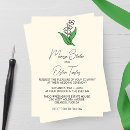 Search for lily of the valley wedding invitations Floral