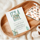 Search for snow baby girl shower invitations Watercolor