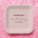 Search for birthday paper plates Blush pink