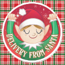 Search for green elf stickers Santa