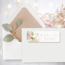 Search for poinsettia return address labels Script typography