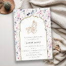 Search for indian bridal shower invitations Modern elegant