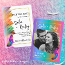 Search for fun unique wedding invitations Vibrant