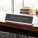 Search for modern name plates Business