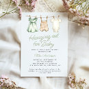 Search for clothesline baby shower invitations Watercolor