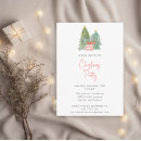 Search for evergreen christmas invitations Watercolor