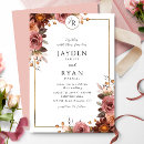 Search for burgundy and blush pink wedding invitations Boho bohemian