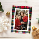 Search for tartan cards Red and green