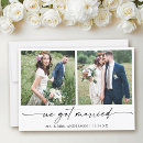 Search for newlywed couple invitations We got married