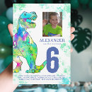 Search for t rex birthday invitations Jurassic