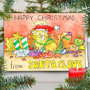 Search for funny cat christmas cards Cartoon