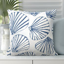 Search for blue seashell cushions Tropical