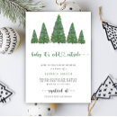 Search for pine tree baby shower invitations Snow