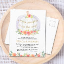 Search for white pumpkin baby shower invitations Foliage