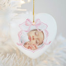 Search for bows christmas tree decorations Baby first christmas