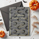 Search for black gold cocktail party invitations Gothic
