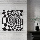 Search for optical patterns posters Black and white