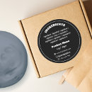 Search for ingredient labels Typography