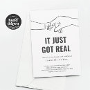 Search for this just got real invitations Simple